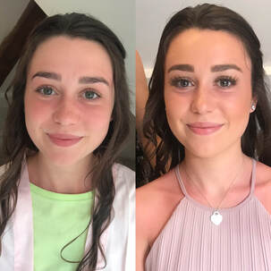 Prom Before and After Makeup