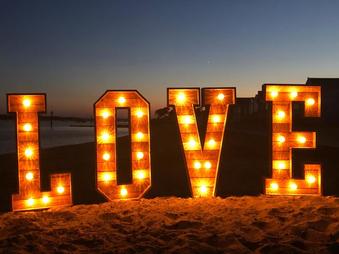Love Letters Light up Letters Dorset
