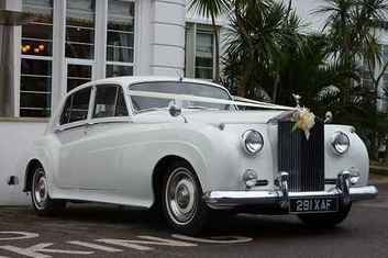 White Rolls Royce Dorset Wedding Wheels
