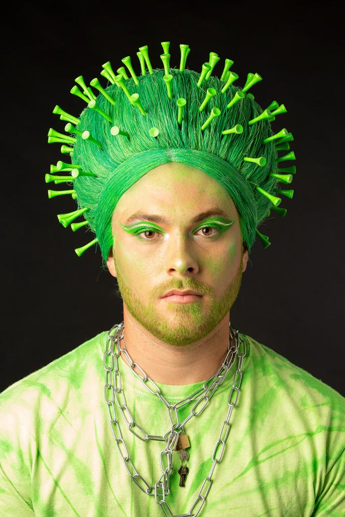 Green male creative/SFX makeup 
